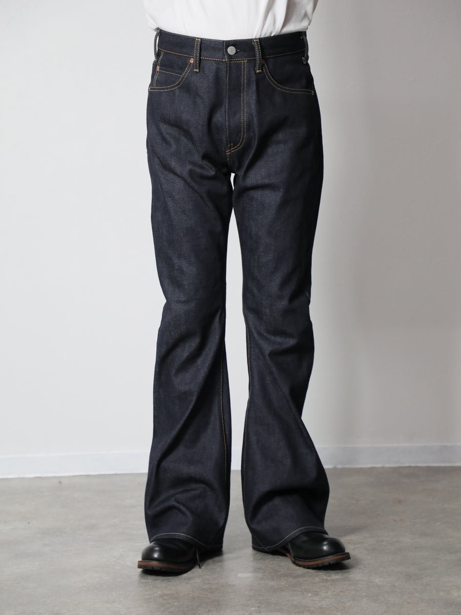 B-1969-XX-F-004 【岡山産 セルビッチデニム】ベルボトム リジッド BELL-BOTTOM SELVEDGE DENIM RIGID