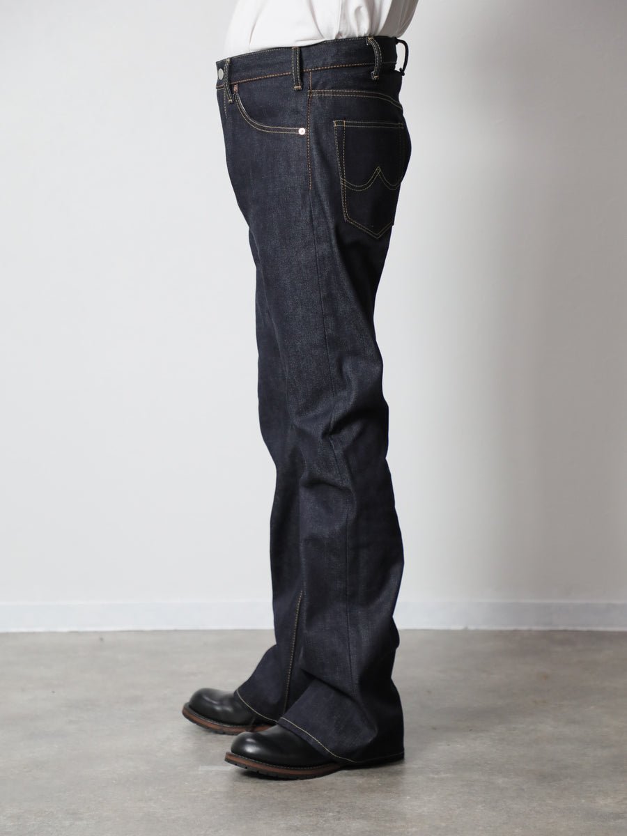 B-1969-XX-F-004 【岡山産 セルビッチデニム】ベルボトム リジッド BELL-BOTTOM SELVEDGE DENIM RIGID