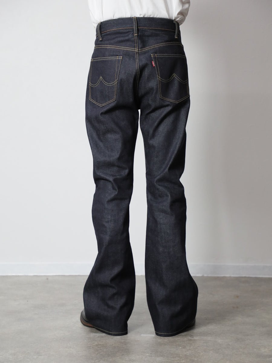 B-1969-XX-F-004 【岡山産 セルビッチデニム】ベルボトム リジッド BELL-BOTTOM SELVEDGE DENIM RIGID