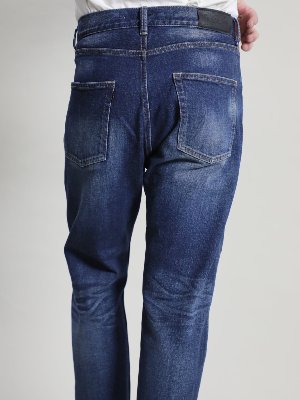ワイドフィットテーパードジーンズ インディゴカラー/ユニセックス 12.5oz