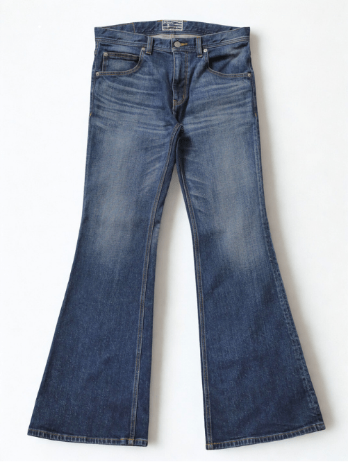 ベルボトムジーンズ ユーズドカラー/ユニセックス 12.5oz – BOBSON JEANS