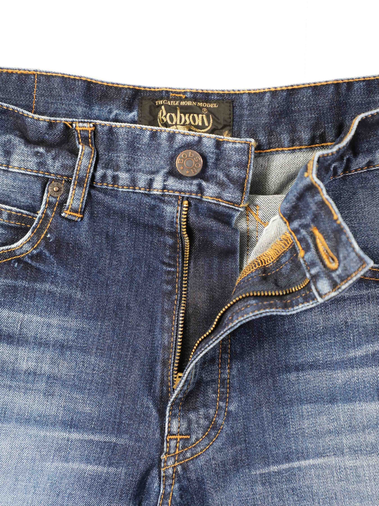 BOBSON | ボブソン | 岡山デニム | ストレッチジーンズ | ジーンズコーデ | カラーバリエーション | ベーシック | リベット | 高品質 | ビンテージ加工 | テーパード