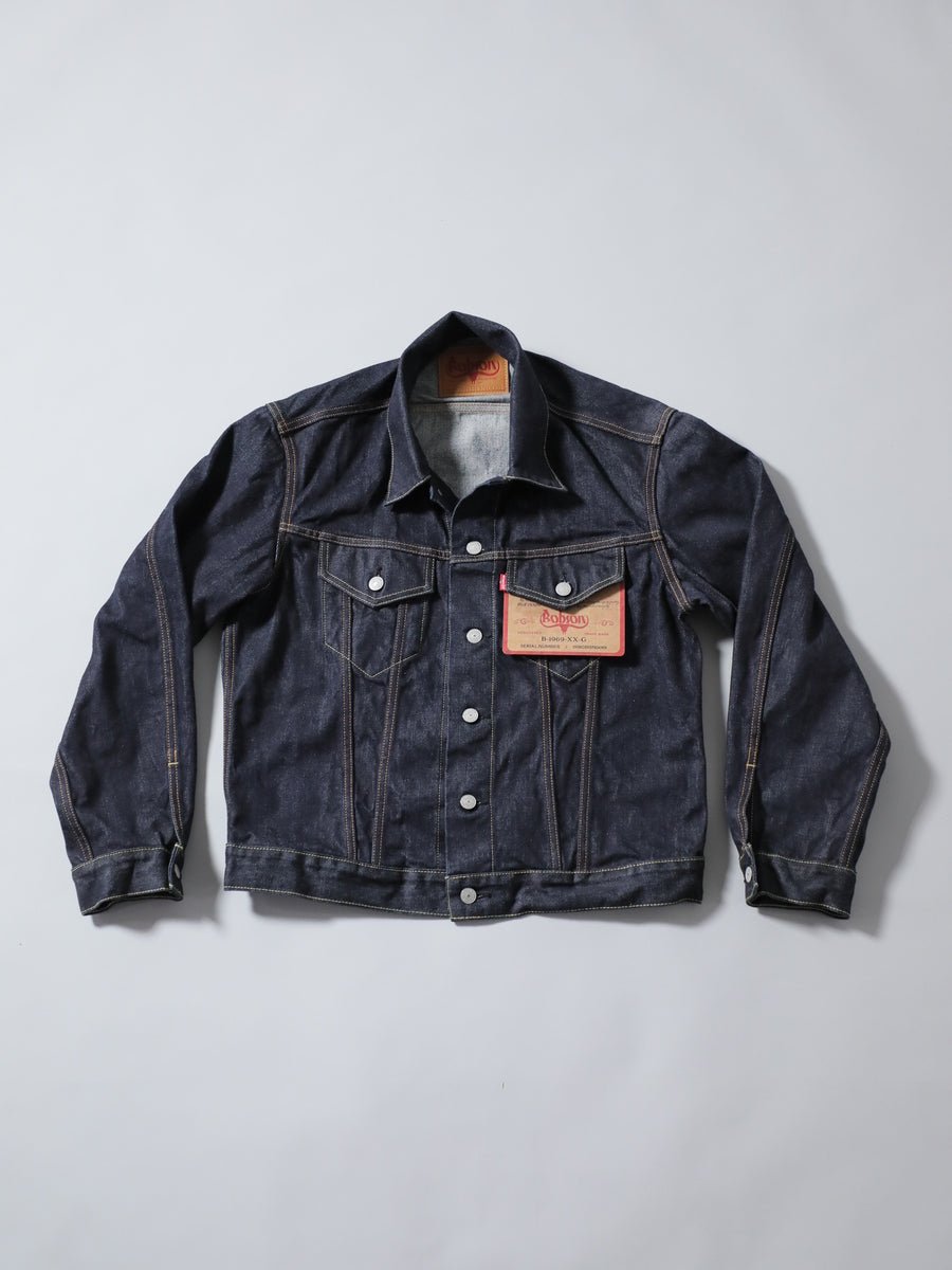 B-1969-XX-G-680　【岡山産セルビッチ】デニムジャケット Gジャン ワンウオッシュ　Type 3 Selvedge Denim  Jacket Onewash