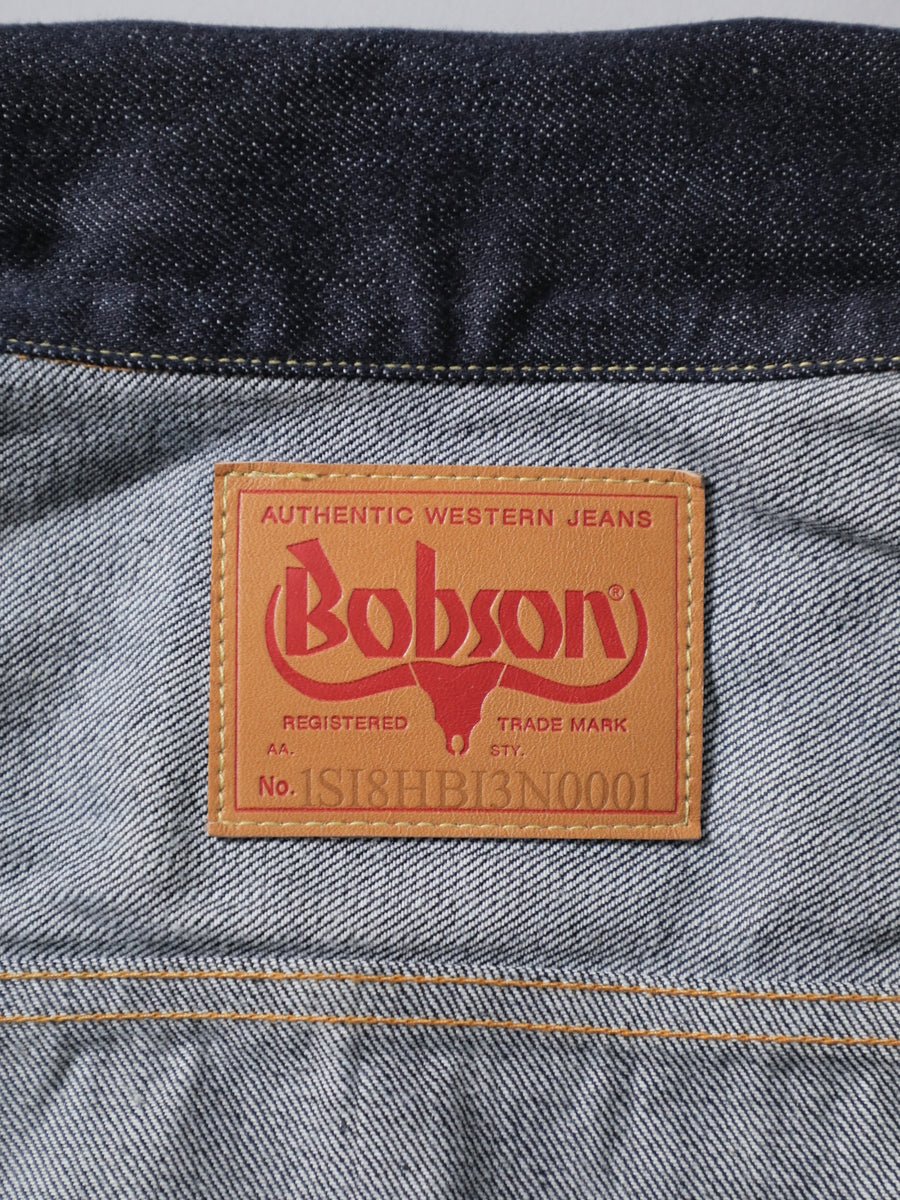 BOBSON | ボブソン | 岡山デニム | セルビッチデニムジャケット | Gジャン | ワンウオッシュ