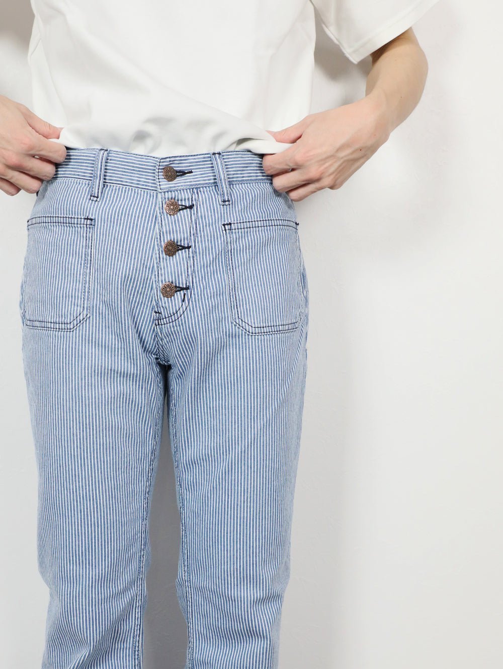BOBSON | ボブソン | 岡山デニム | ストレッチジーンズ | ヒッコリーデニム | ブリーチカラー