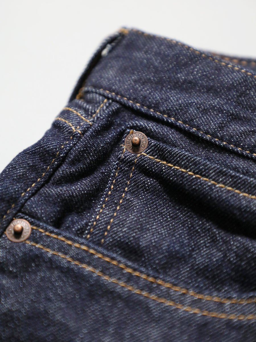 BOBSON | ボブソン | 岡山デニム | クラシックジーンズ | ワンウオッシュ | 股上深め