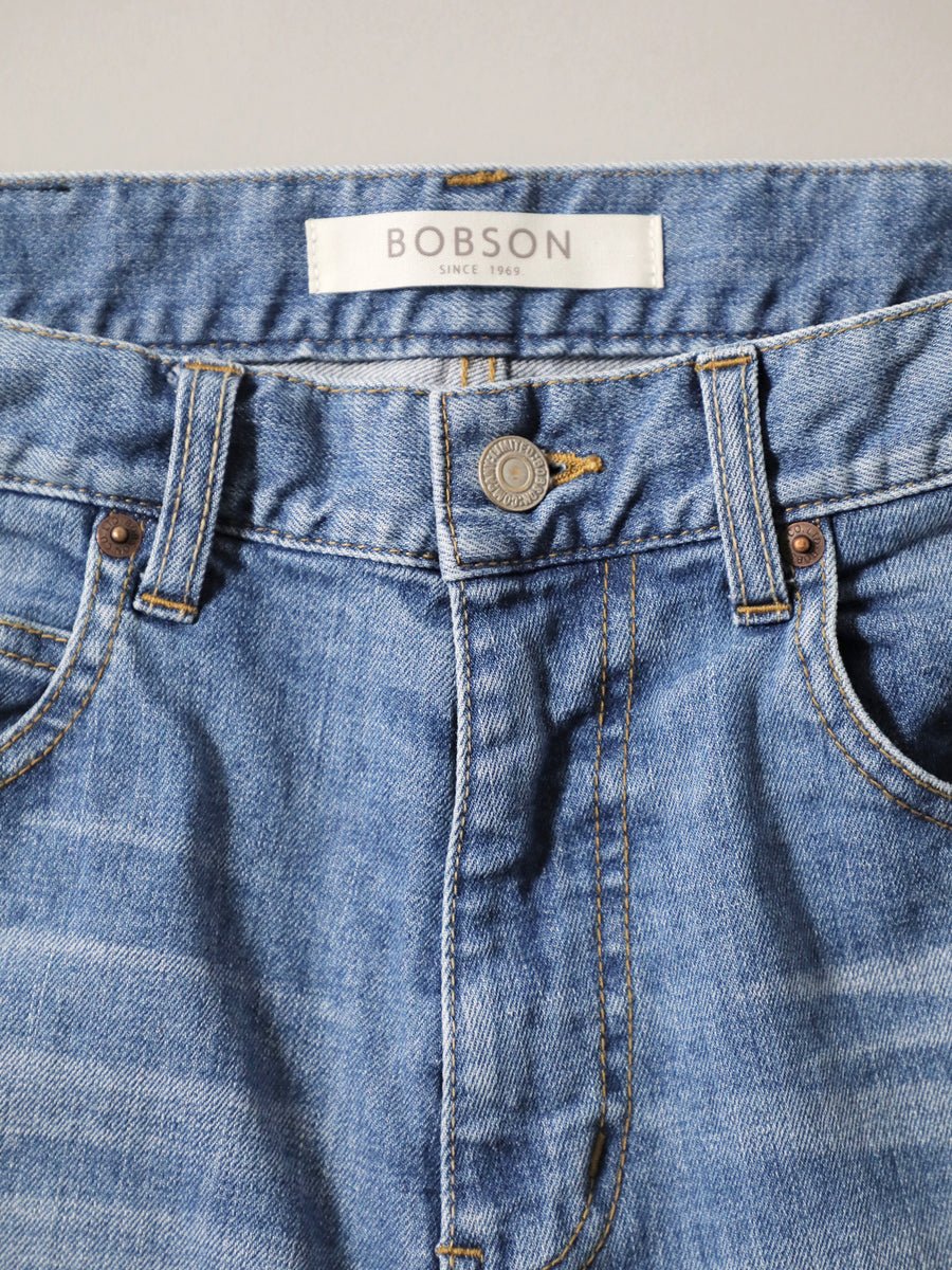 BOBSON | ボブソン | 岡山デニム | クラシック | japanjeans | ワイドフィットテーパード | インディゴ | 622pro | ブリーチカラー