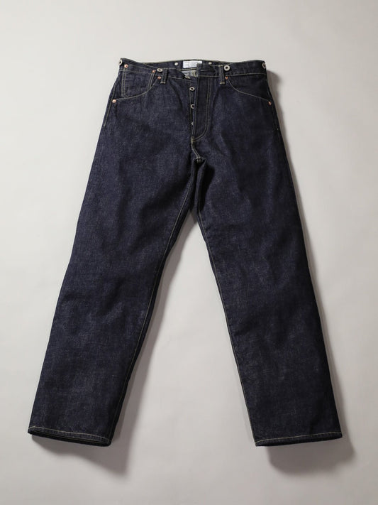 B-1969-XX-RR2011-680 岡山産セルビッチデニム シンチバックジーンズ ワンウォッシュ CINCH BUCKLE SELVEDGE DENIM ONEWASH