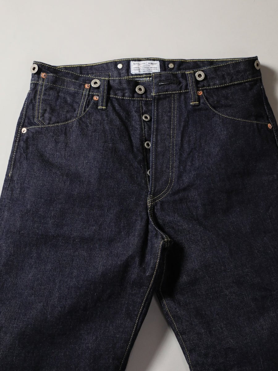 B-1969-XX-RR2011-004 岡山産セルビッチデニム シンチバックジーンズ リジット CINCH BUCKLE SELVEDGE DENIM RIGID