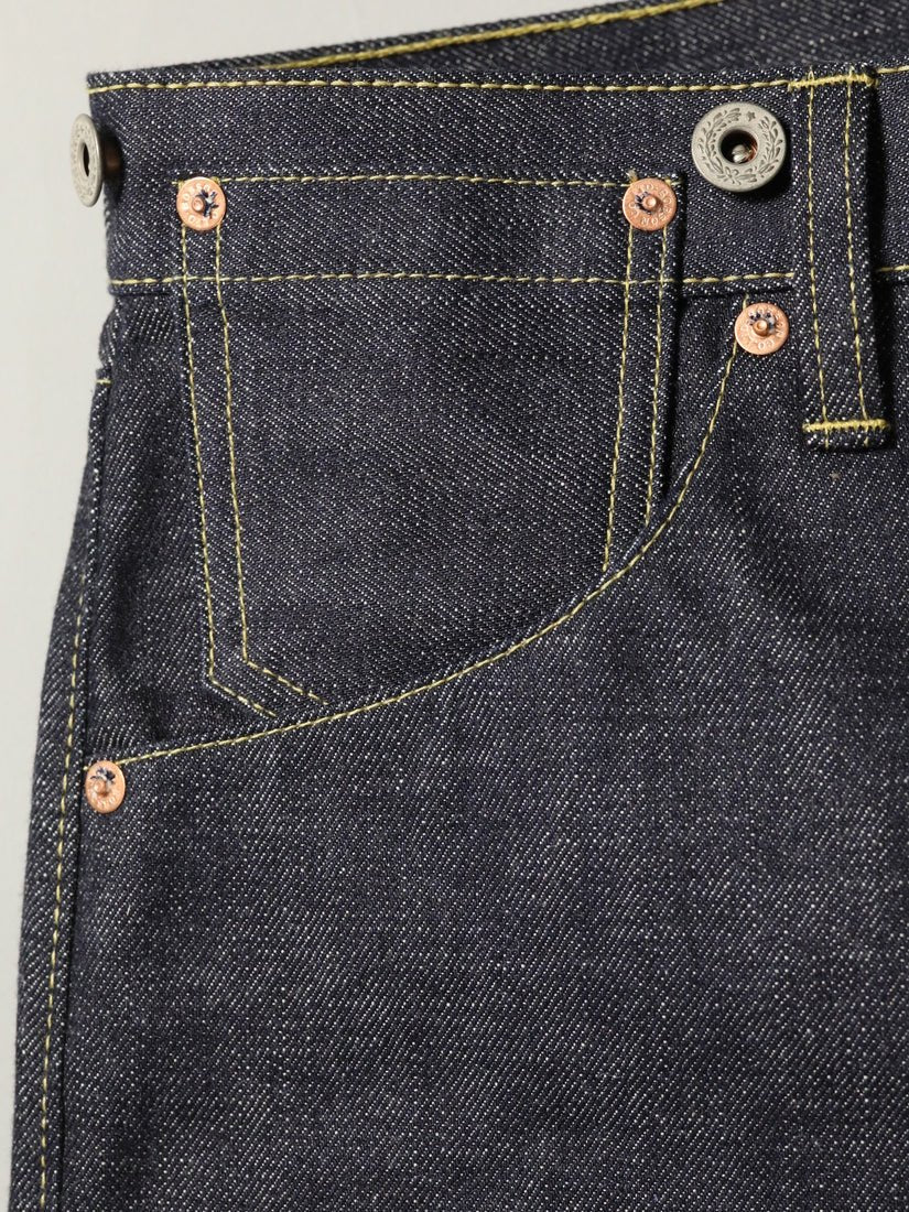 B-1969-XX-RR2011-004 岡山産セルビッチデニム シンチバックジーンズ リジット CINCH BUCKLE SELVEDGE DENIM RIGID