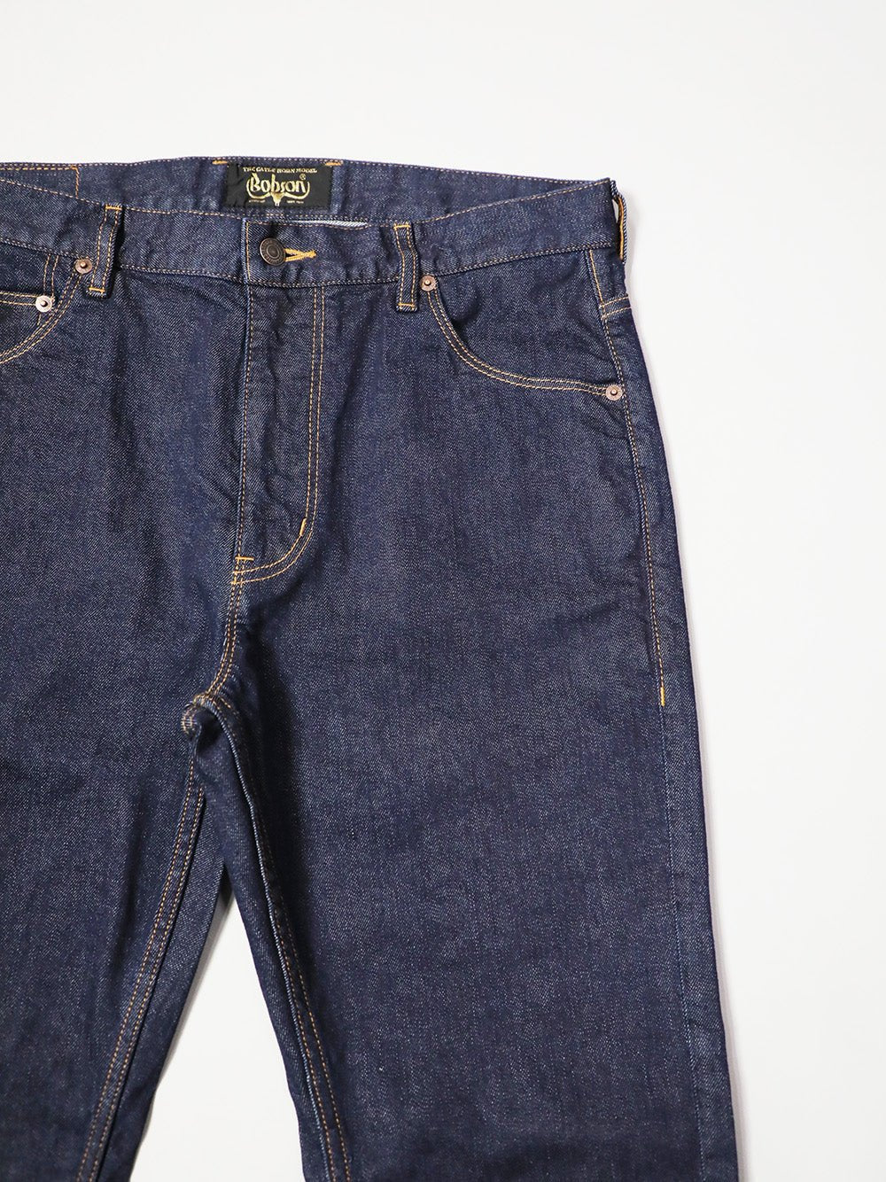 BOBSON | ボブソン | 岡山デニム | ストレッチジーンズ | ジーンズコーデ | メンズコーデ | シューカット | ワンウォッシュ