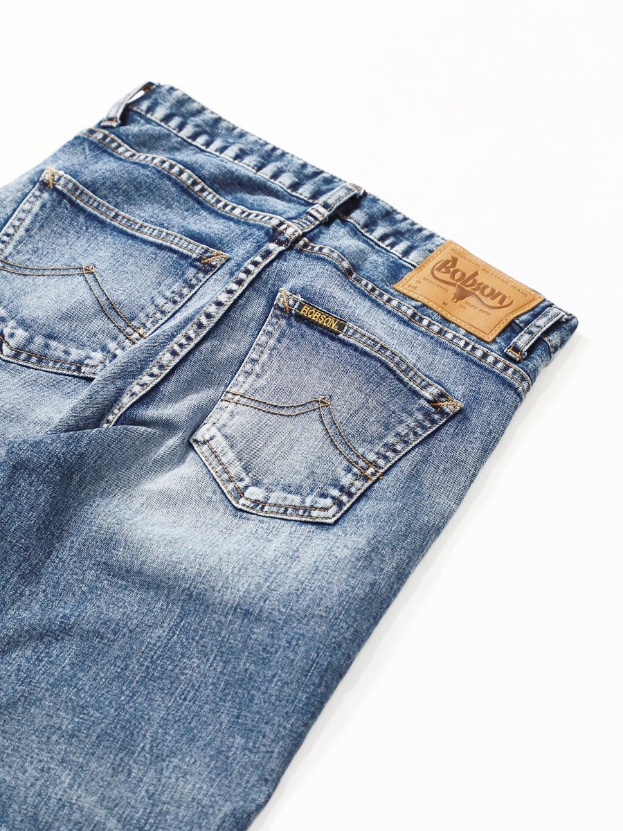 BOBSON | ボブソン | 岡山デニム | プレミアムジーンズ | テーパード | アイスブリーチ | メンズ