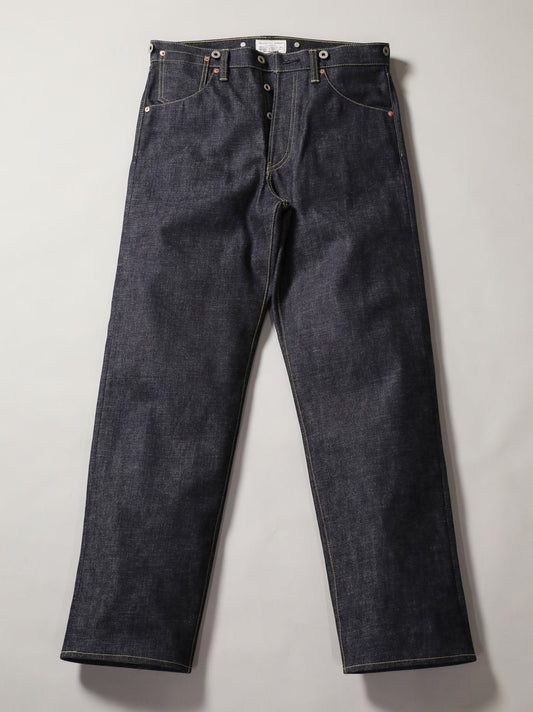 B-1969-XX-RR2011-004 岡山産セルビッチデニム シンチバックジーンズ リジット CINCH BUCKLE SELVEDGE DENIM RIGID