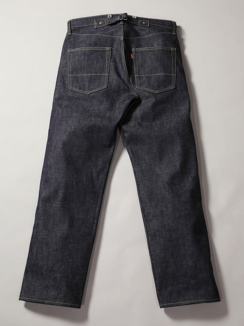 B-1969-XX-RR2011-004 岡山産セルビッチデニム シンチバックジーンズ リジット CINCH BUCKLE SELVEDGE DENIM RIGID