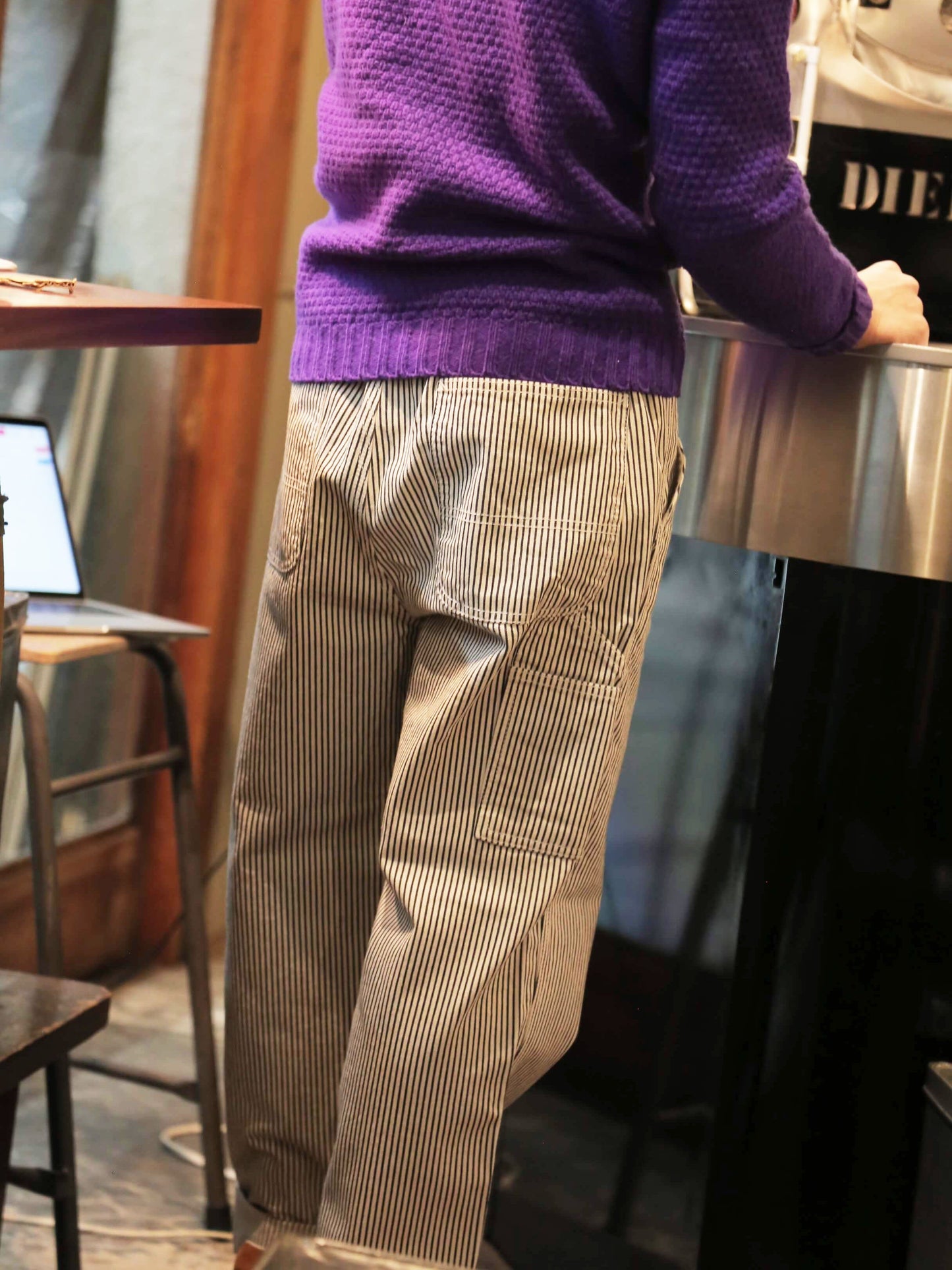 bobson | ボブソン | デニム | onsayacofee | okayamadenim | 岡山デニム | カフェウェア | アメリカンワーカーズ | ばり | ジェンダーレス | ファッション | ペインターパンツ | カラーバリエーション豊富 | 多色展開 | ヒッコリーペインター | ユニセックス