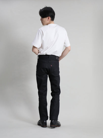 B-1969-XX-J-BK　【岡山産 縦横ブラックブラックセルビッチデニム】 ジーンズ　Straight Black Selvedge Denim