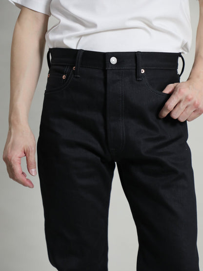B-1969-XX-J-BK　【岡山産 縦横ブラックブラックセルビッチデニム】 ジーンズ　Straight Black Selvedge Denim