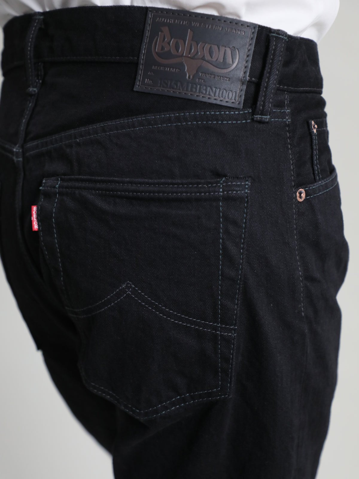 B-1969-XX-J-BK-680　【岡山産 縦横ブラックブラックセルビッチデニム】ジーンズワンウオッシュ　Straight Black Selvedge Denim  Onewash