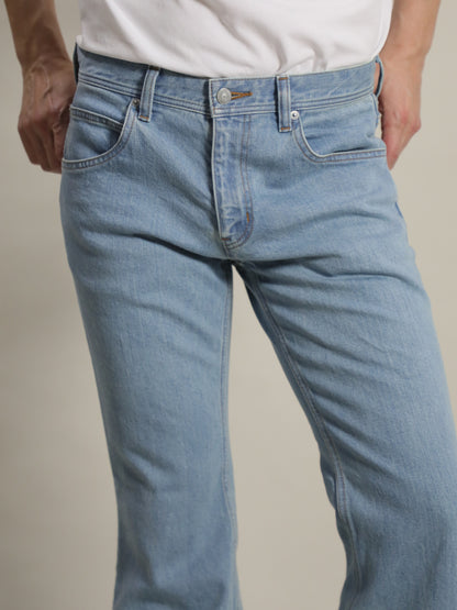 ベルボトムジーンズ　レトロハイブリーチカラー/ユニセックス　12.5oz