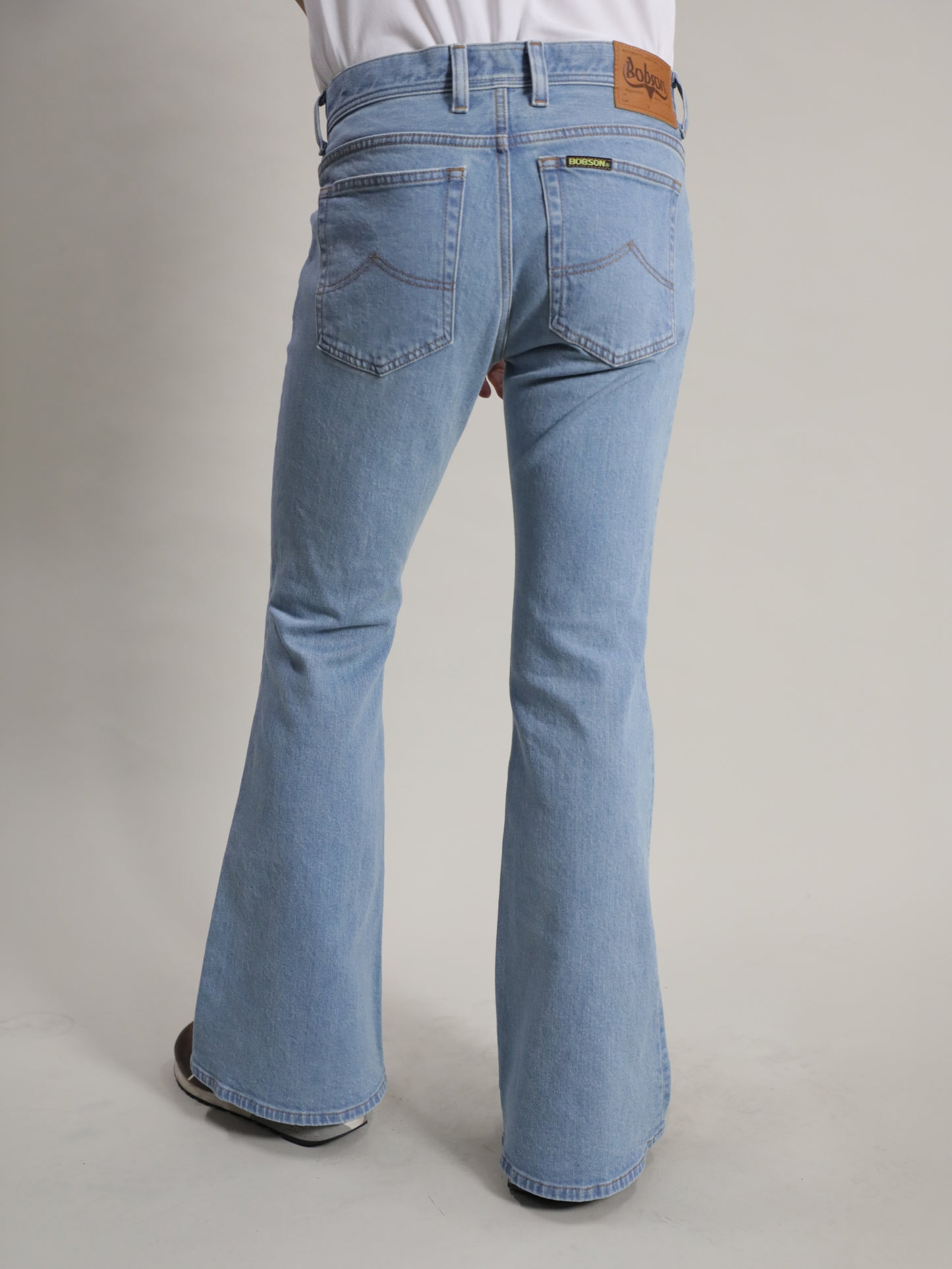 ベルボトムジーンズ　レトロハイブリーチカラー/ユニセックス　12.5oz