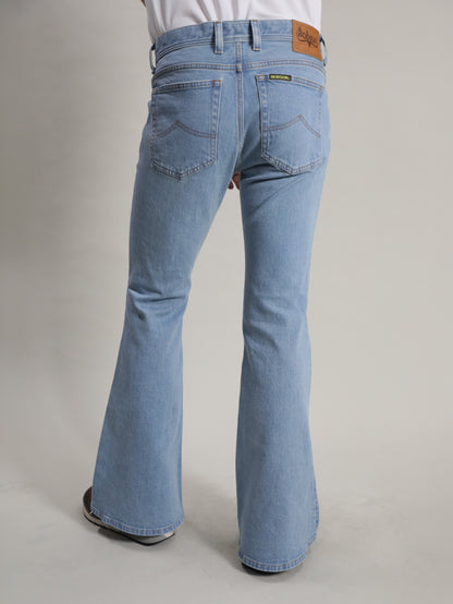 ベルボトムジーンズ　レトロハイブリーチカラー/ユニセックス　12.5oz