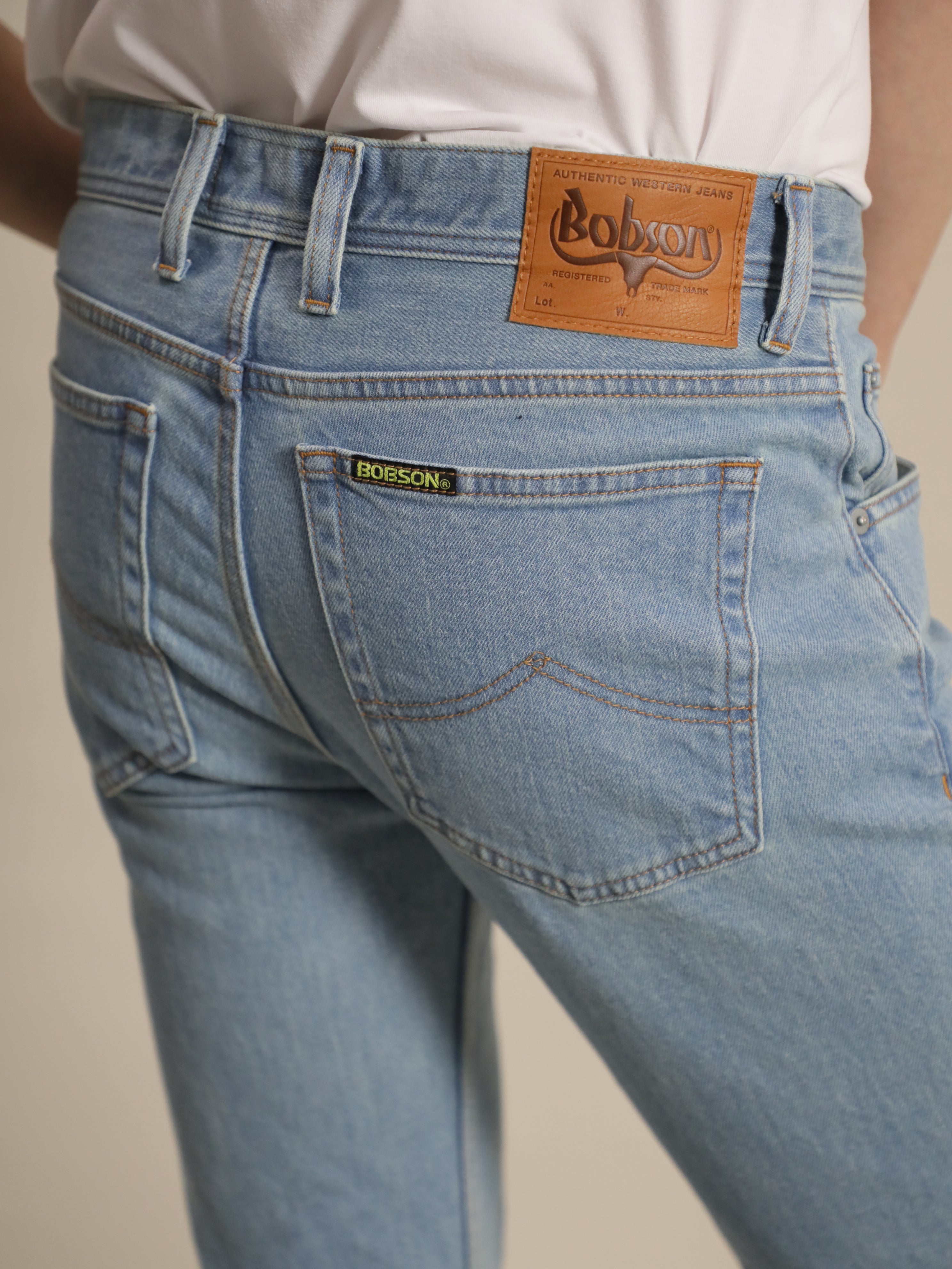 ベルボトムジーンズ レトロハイブリーチカラー/ユニセックス 12.5oz