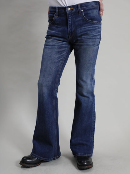 ベルボトムジーンズ　ユーズドカラー/ユニセックス　12.5oz
