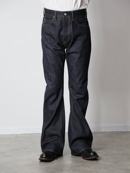 B-1969-XX-F-004 【岡山産 セルビッチデニム】ベルボトム リジッド  BELL-BOTTOM SELVEDGE DENIM RIGID