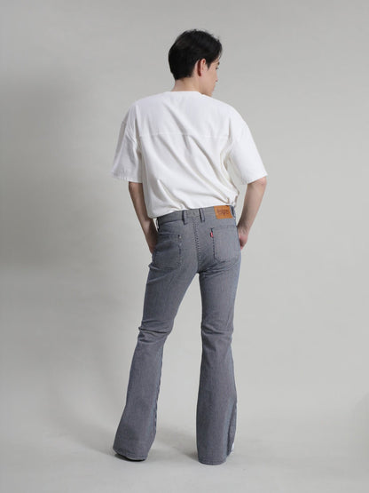 貼りポケベルボトムジーンズ　1970年代復刻  ヒッコリーワンウォッシュ/ユニセックス　10.5oz