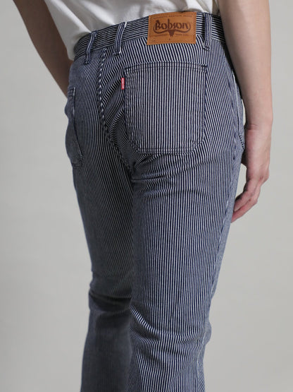 貼りポケベルボトムジーンズ　1970年代復刻  ヒッコリーワンウォッシュ/ユニセックス　10.5oz