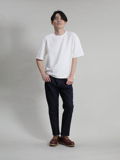 ワイドフィットテーパードジーンズ　ワンウォッシュカラー/ユニセックス  12.5oz