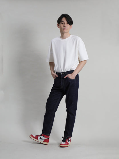 ワイドフィットテーパードジーンズ　ワンウォッシュカラー/ユニセックス  12.5oz