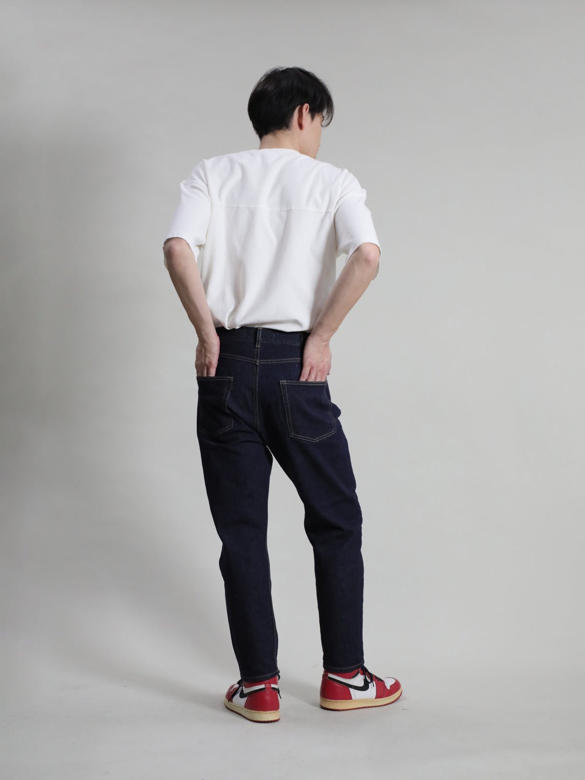 ワイドフィットテーパードジーンズ　ワンウォッシュカラー/ユニセックス  12.5oz
