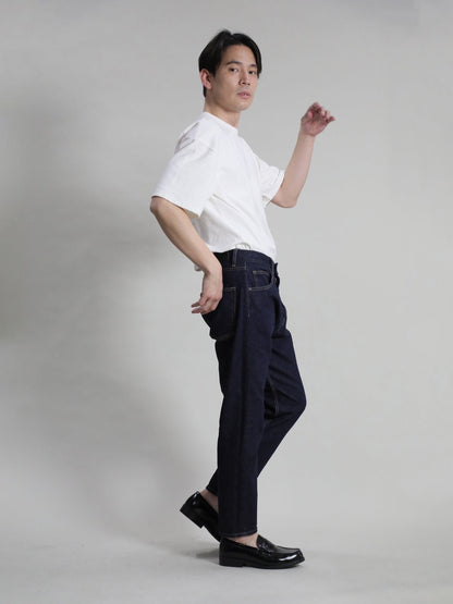 ワイドフィットテーパードジーンズ　ワンウォッシュカラー/ユニセックス  12.5oz