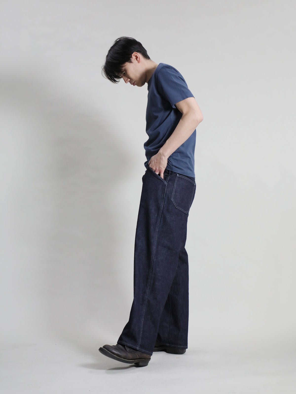 プレミアムジーンズ ワイドパンツ メンズ 13.5oz – BOBSON JEANS