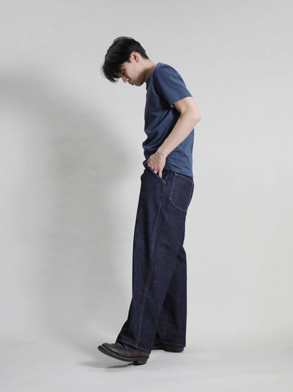 プレミアムジーンズ　ワイドパンツ メンズ　13.5oz
