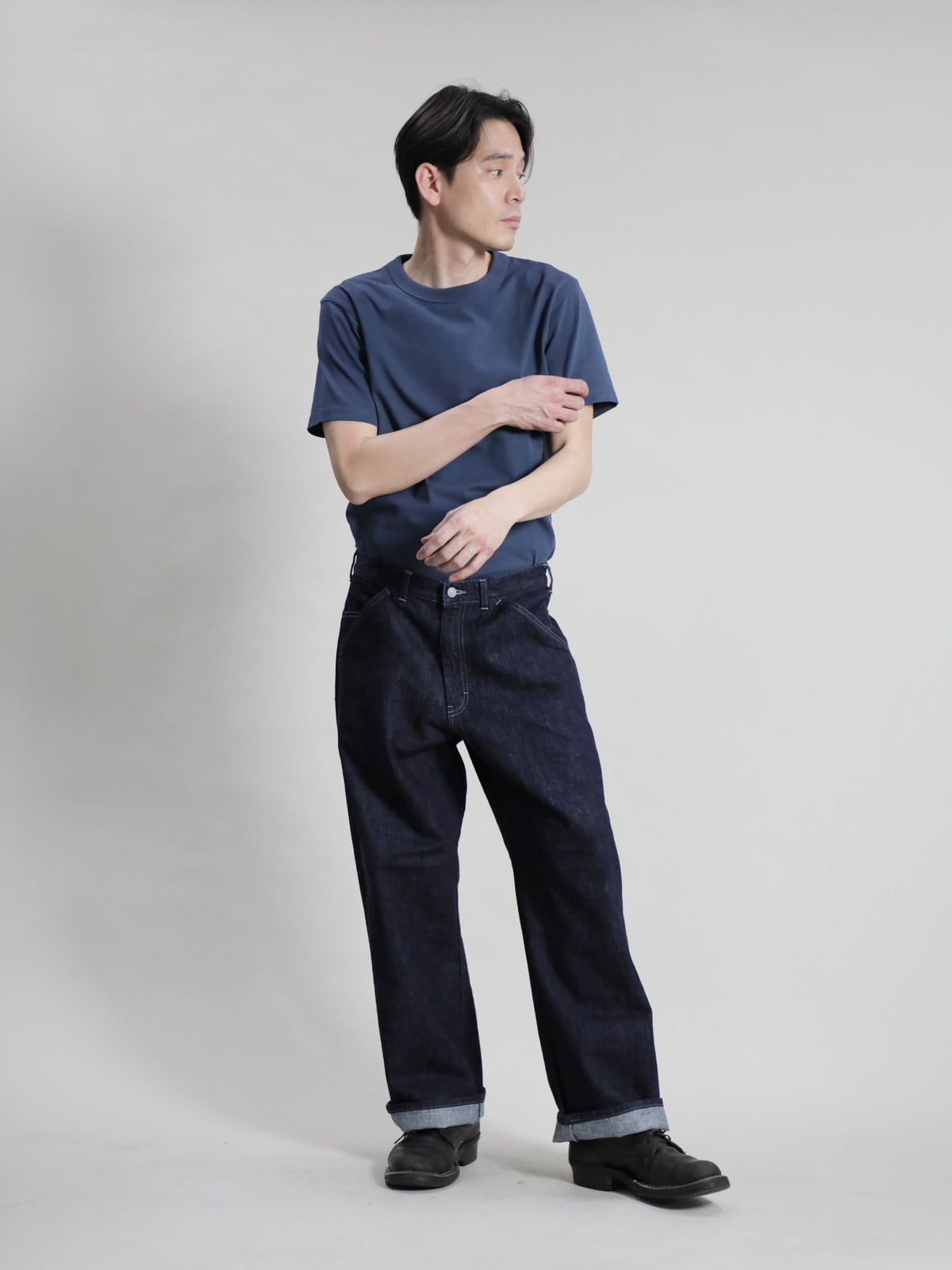 プレミアムジーンズ ワイドパンツ メンズ 13.5oz – BOBSON JEANS
