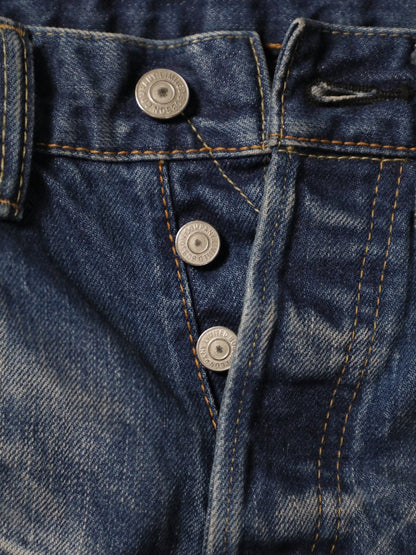 B-1969-XX-F-970 【岡山産 セルビッチデニム】ベルボトム  ユーズド加工  BELL-BOTTOM SELVEDGE DENIM USED WASH