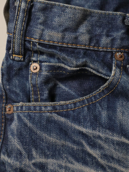 B-1969-XX-F-970 【岡山産 セルビッチデニム】ベルボトム  ユーズド加工  BELL-BOTTOM SELVEDGE DENIM USED WASH