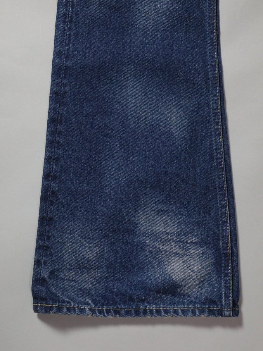 B-1969-XX-F-970 【岡山産 セルビッチデニム】ベルボトム  ユーズド加工  BELL-BOTTOM SELVEDGE DENIM USED WASH