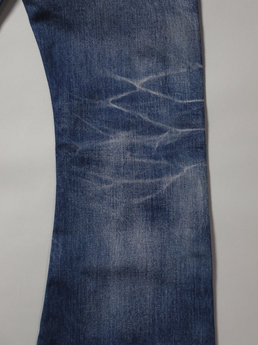 B-1969-XX-F-970 【岡山産 セルビッチデニム】ベルボトム  ユーズド加工  BELL-BOTTOM SELVEDGE DENIM USED WASH
