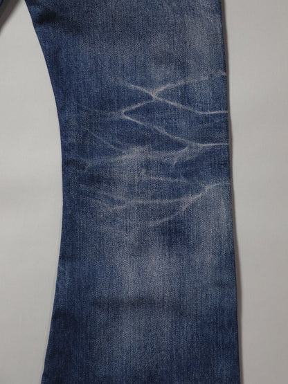 B-1969-XX-F-970 【岡山産 セルビッチデニム】ベルボトム  ユーズド加工  BELL-BOTTOM SELVEDGE DENIM USED WASH