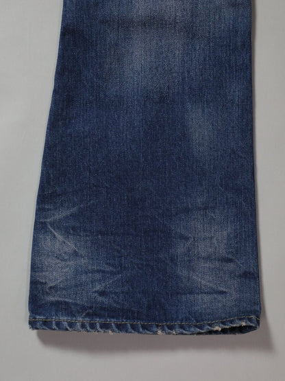 B-1969-XX-F-970 【岡山産 セルビッチデニム】ベルボトム  ユーズド加工  BELL-BOTTOM SELVEDGE DENIM USED WASH