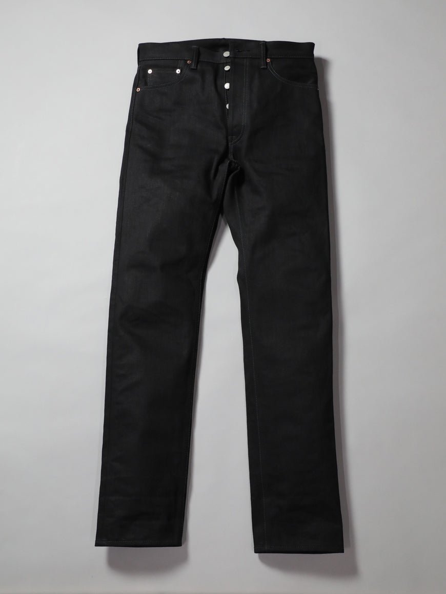 B-1969-XX-J-BK　【岡山産 縦横ブラックブラックセルビッチデニム】 ジーンズ　Straight Black Selvedge Denim