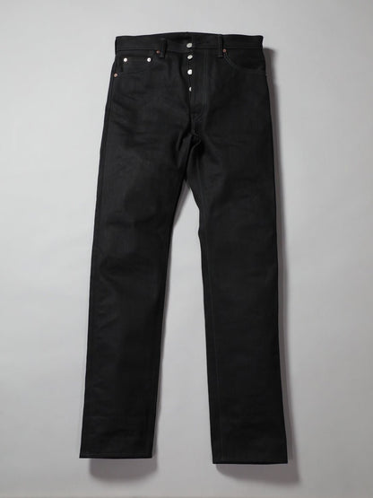 B-1969-XX-J-BK　【岡山産 縦横ブラックブラックセルビッチデニム】 ジーンズ　Straight Black Selvedge Denim