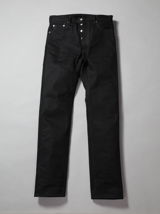 B-1969-XX-J-BK　【岡山産 縦横ブラックブラックセルビッチデニム】 ジーンズ　Straight Black Selvedge Denim