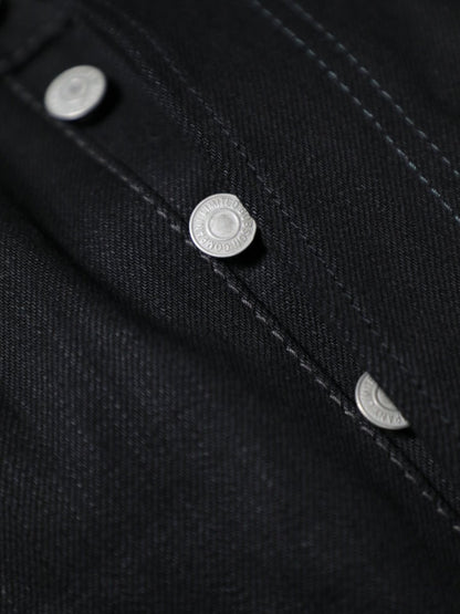 B-1969-XX-J-BK　【岡山産 縦横ブラックブラックセルビッチデニム】 ジーンズ　Straight Black Selvedge Denim