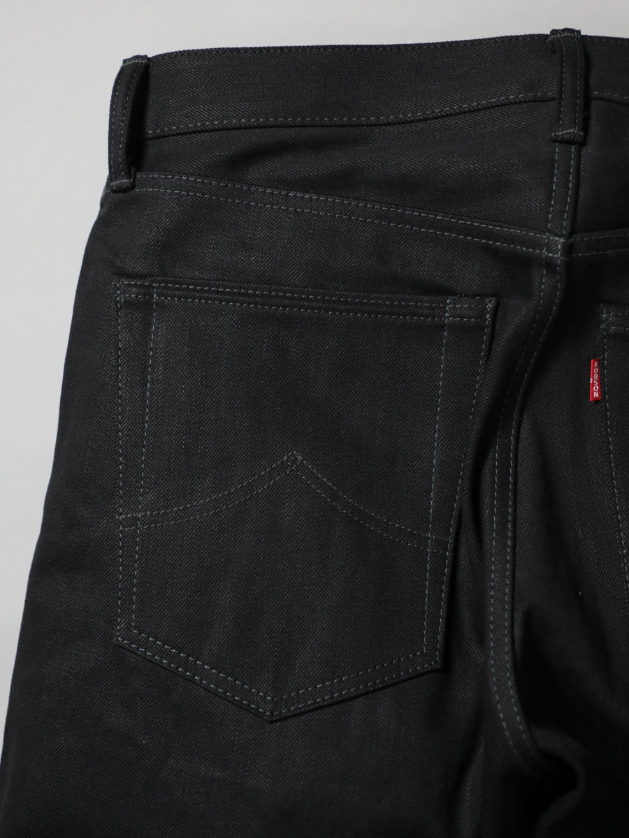 B-1969-XX-J-BK　【岡山産 縦横ブラックブラックセルビッチデニム】 ジーンズ　Straight Black Selvedge Denim