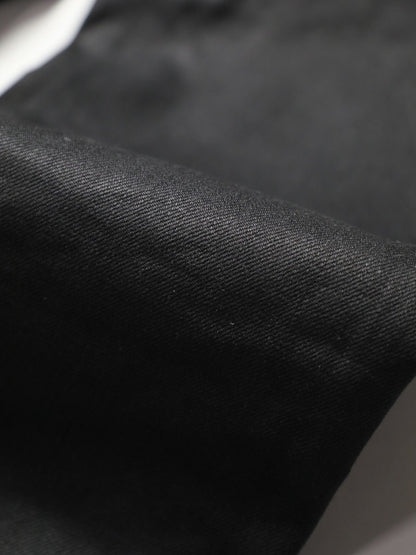 B-1969-XX-J-BK　【岡山産 縦横ブラックブラックセルビッチデニム】 ジーンズ　Straight Black Selvedge Denim