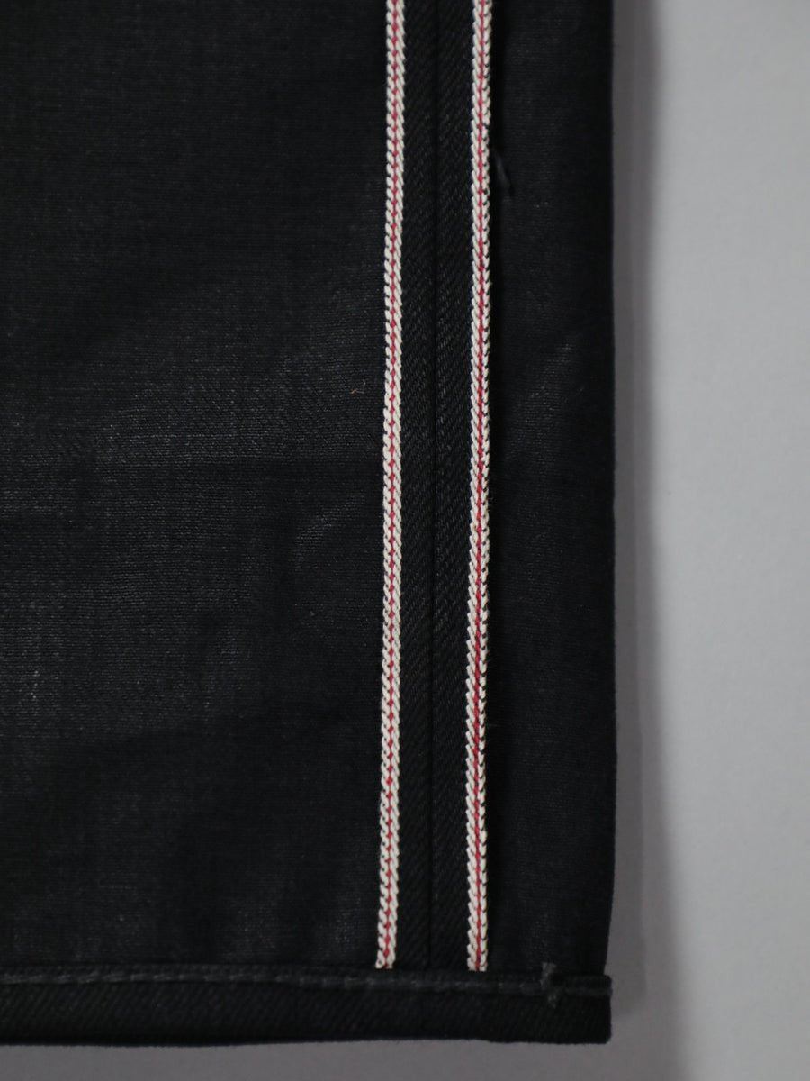 B-1969-XX-J-BK　【岡山産 縦横ブラックブラックセルビッチデニム】 ジーンズ　Straight Black Selvedge Denim